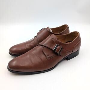 Abound Caden Single Monk Strap Loafer Shoes Men's Brown Patina Size US12M EU45